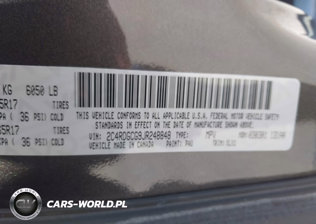 2018 Dodge Grand Caravan Sxt VIN:2C4RDGCG9JR248848 - 9