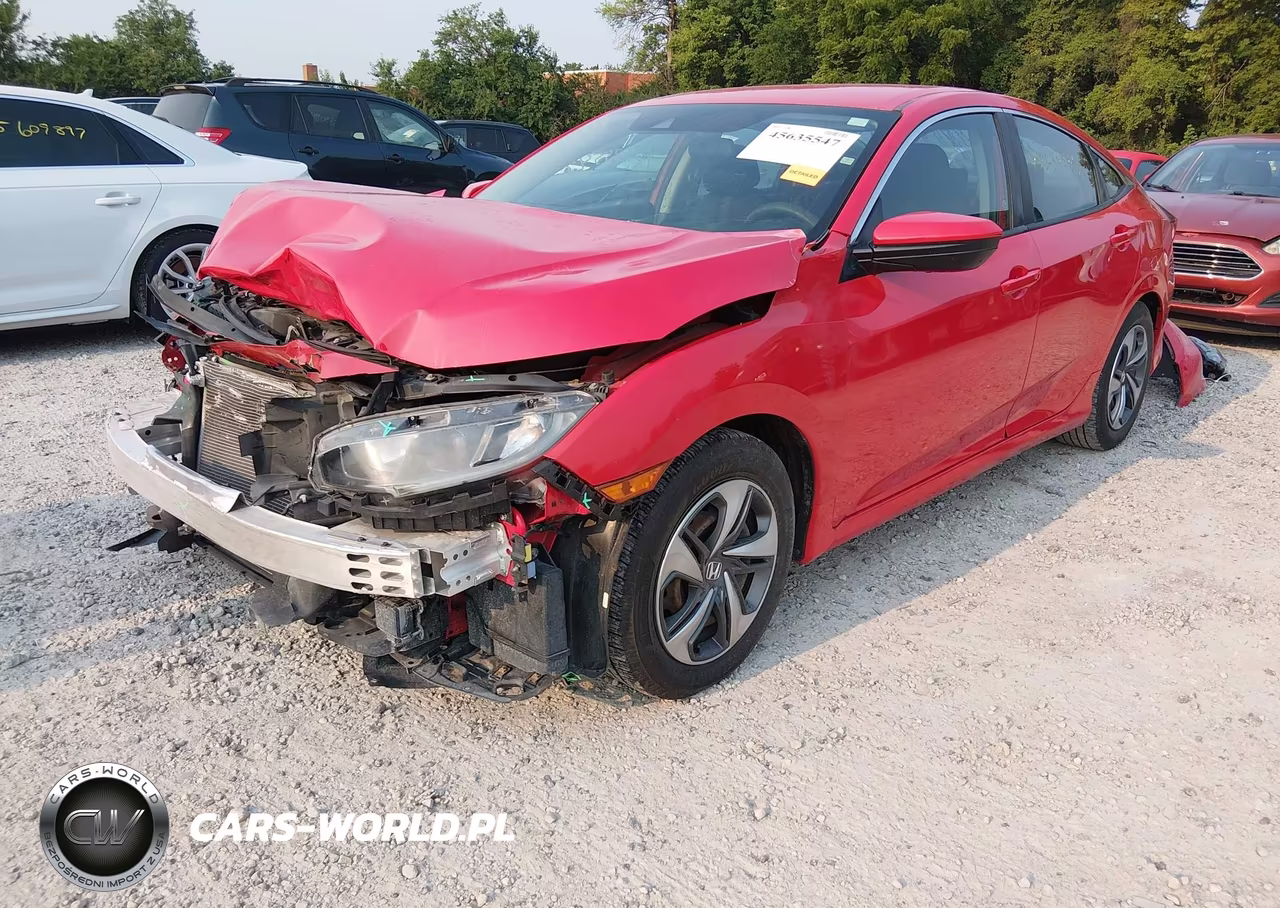 2019 Honda Civic Lx VIN:2HGFC2F6XKH587946 - 2