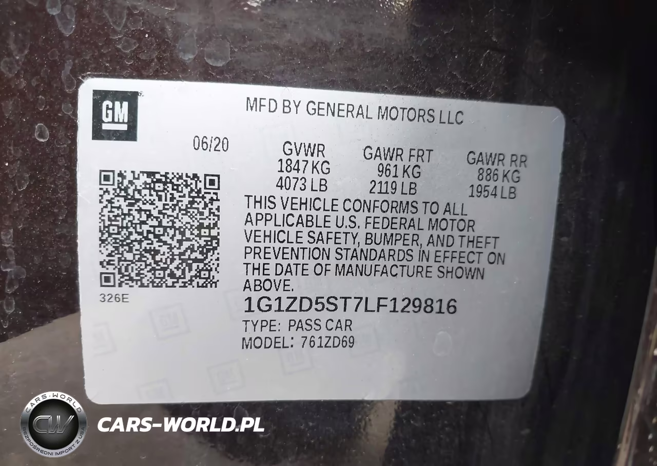 2020 Chevrolet Malibu Fwd Lt VIN:1G1ZD5ST7LF129816 - 9