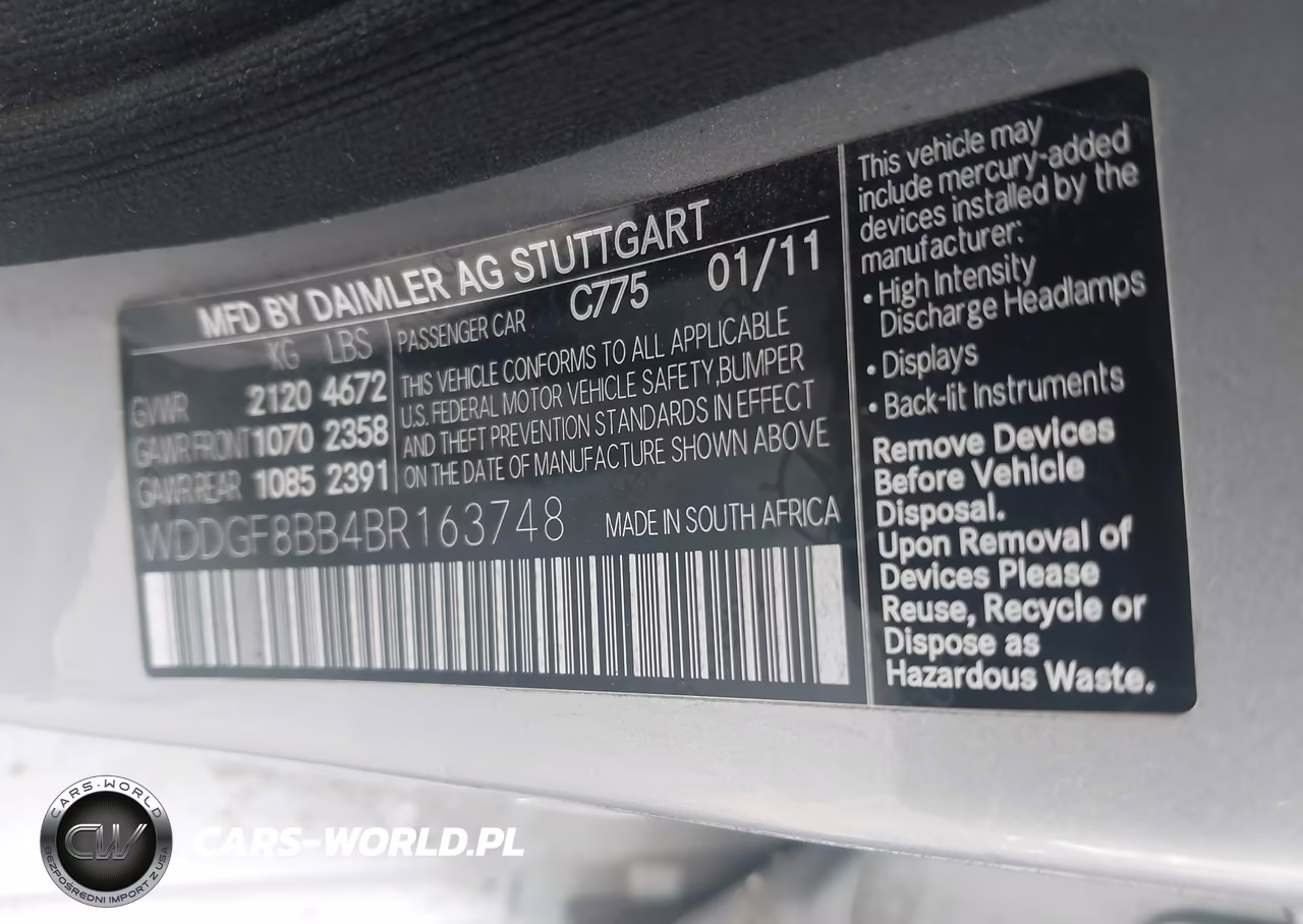 2011 Mercedes-Benz C 300 Luxury 4Matic-Sport 4Matic VIN:WDDGF8BB4BR163748 - 9