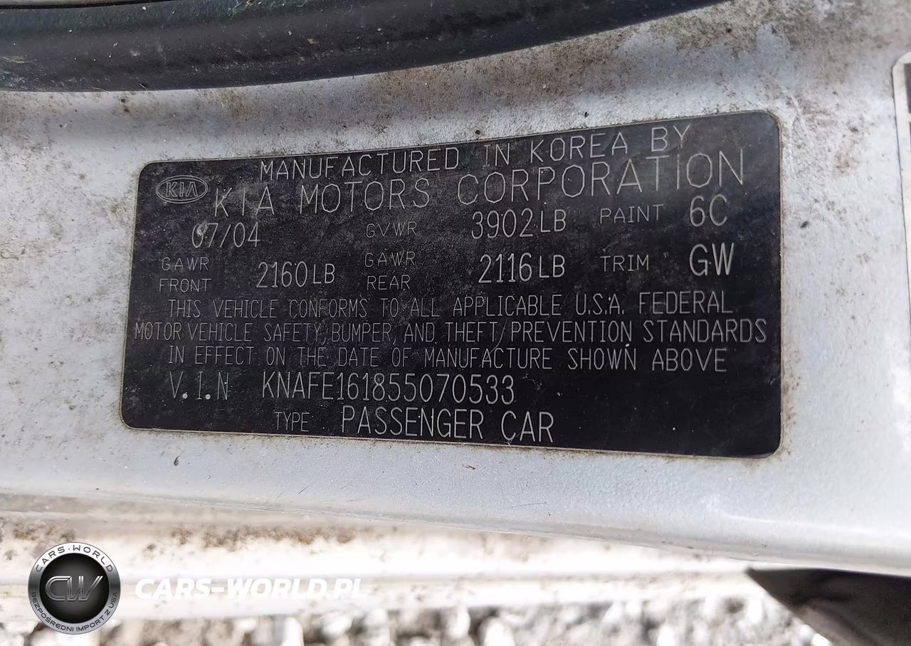 2005 Kia Spectra5 VIN:KNAFE161855070533 - 9