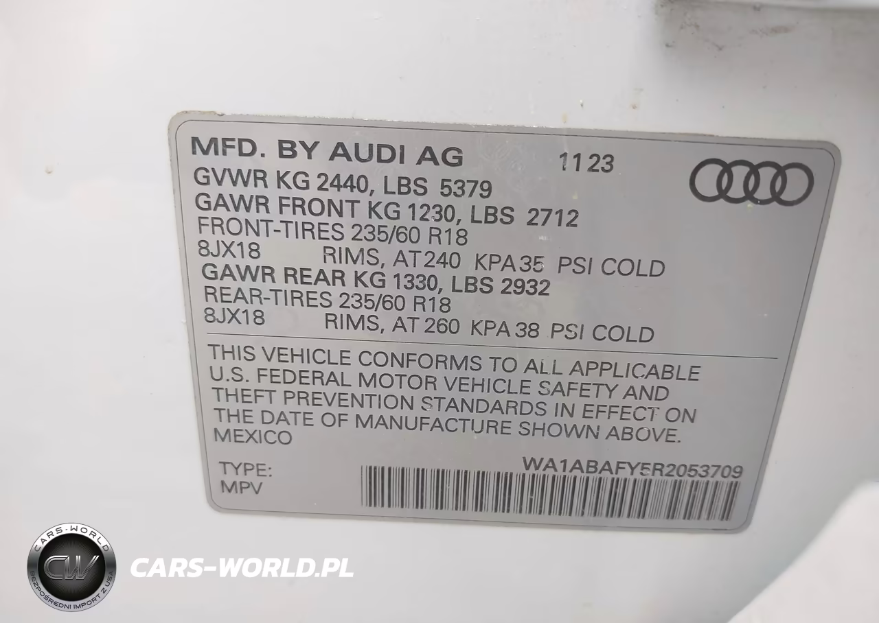 2024 Audi Q5 Premium 40 Tfsi Quattro S Tronic VIN:WA1ABAFY5R2053709 - 9