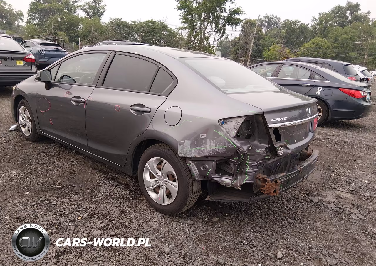 2013 Honda Civic Lx VIN:19XFB2F51DE243106 - 3