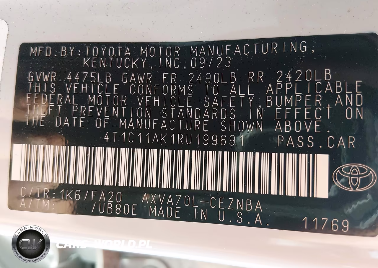 2024 Toyota Camry Le VIN:4T1C11AK1RU199691 - 9