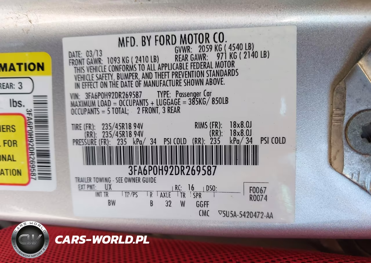 2013 Ford Fusion Se VIN:3FA6P0H92DR269587 - 9