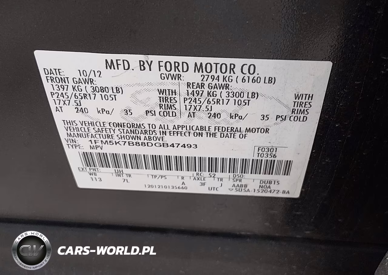 2013 Ford Explorer VIN:1FM5K7B88DGB47493 - 9