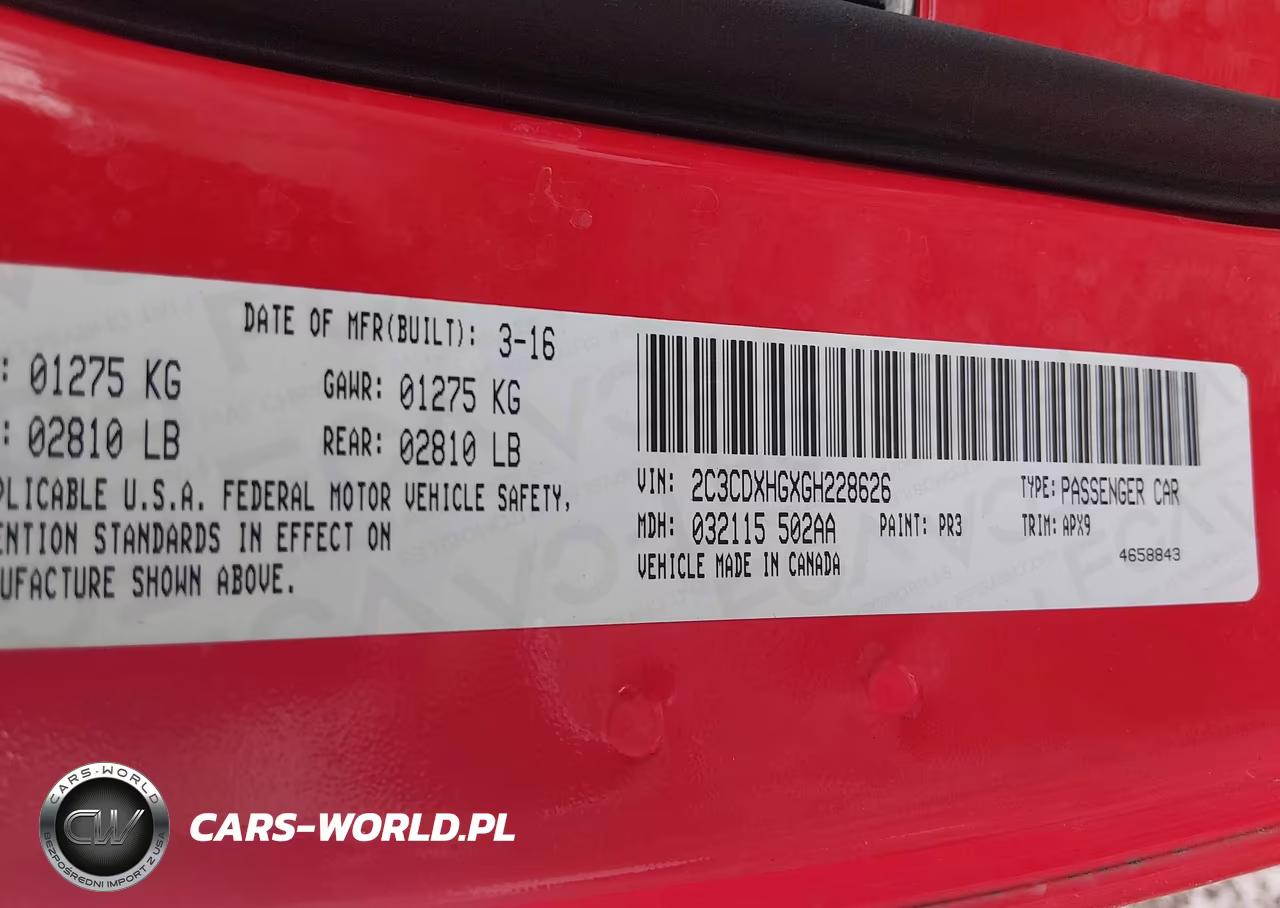 2016 Dodge Charger Sxt VIN:2C3CDXHGXGH228626 - 9