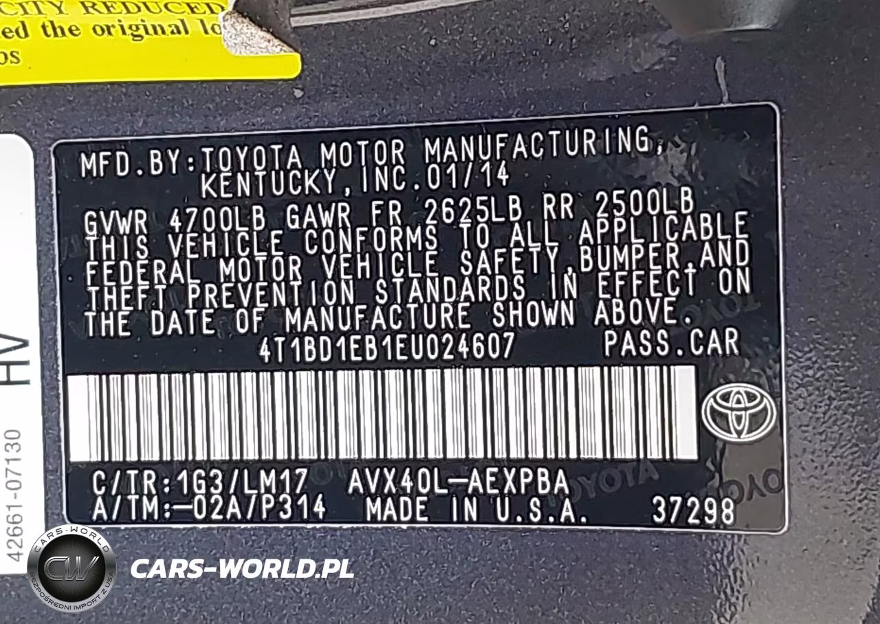 2014 Toyota Avalon Hybrid Limited VIN:4T1BD1EB1EU024607 - 9