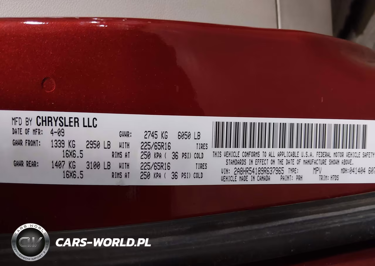 2009 Chrysler Town & Country Touring VIN:2A8HR54189R637965 - 9