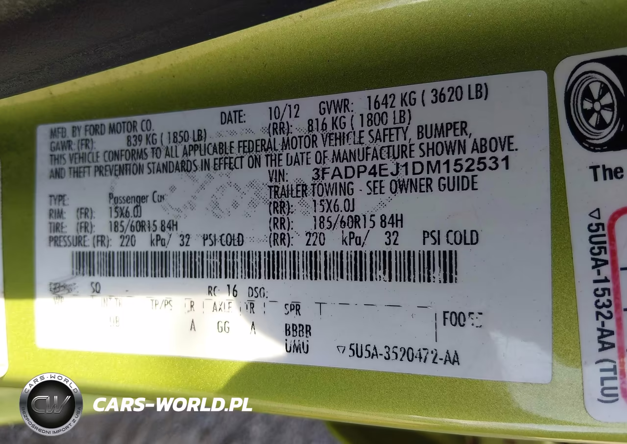 2013 Ford Fiesta Se VIN:3FADP4EJ1DM152531 - 9