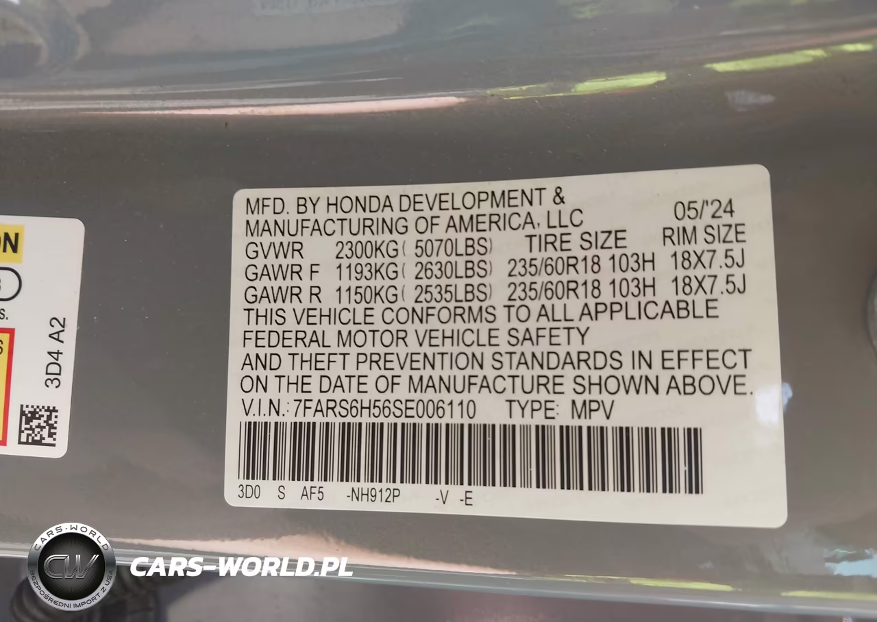 2025 Honda Cr-V Hybrid Sport VIN:7FARS6H56SE006110 - 9
