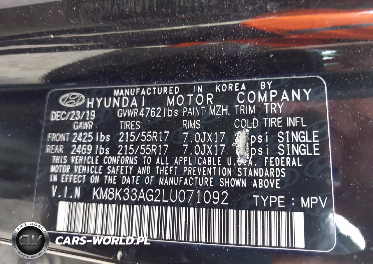 2020 Hyundai Kona Electric Limited VIN:KM8K33AG2LU071092 - 9