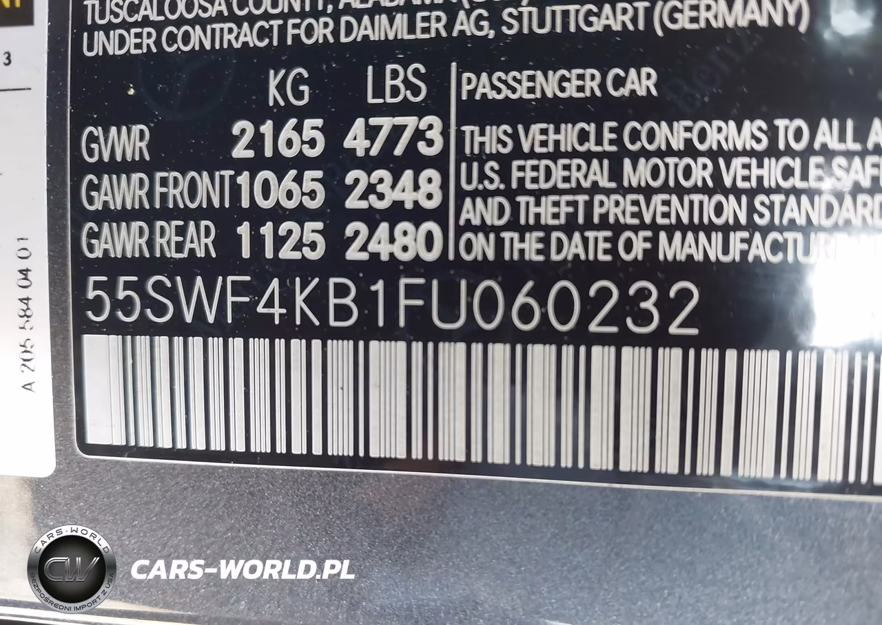2015 Mercedes-Benz C 300 4Matic VIN:55SWF4KB1FU060232 - 9