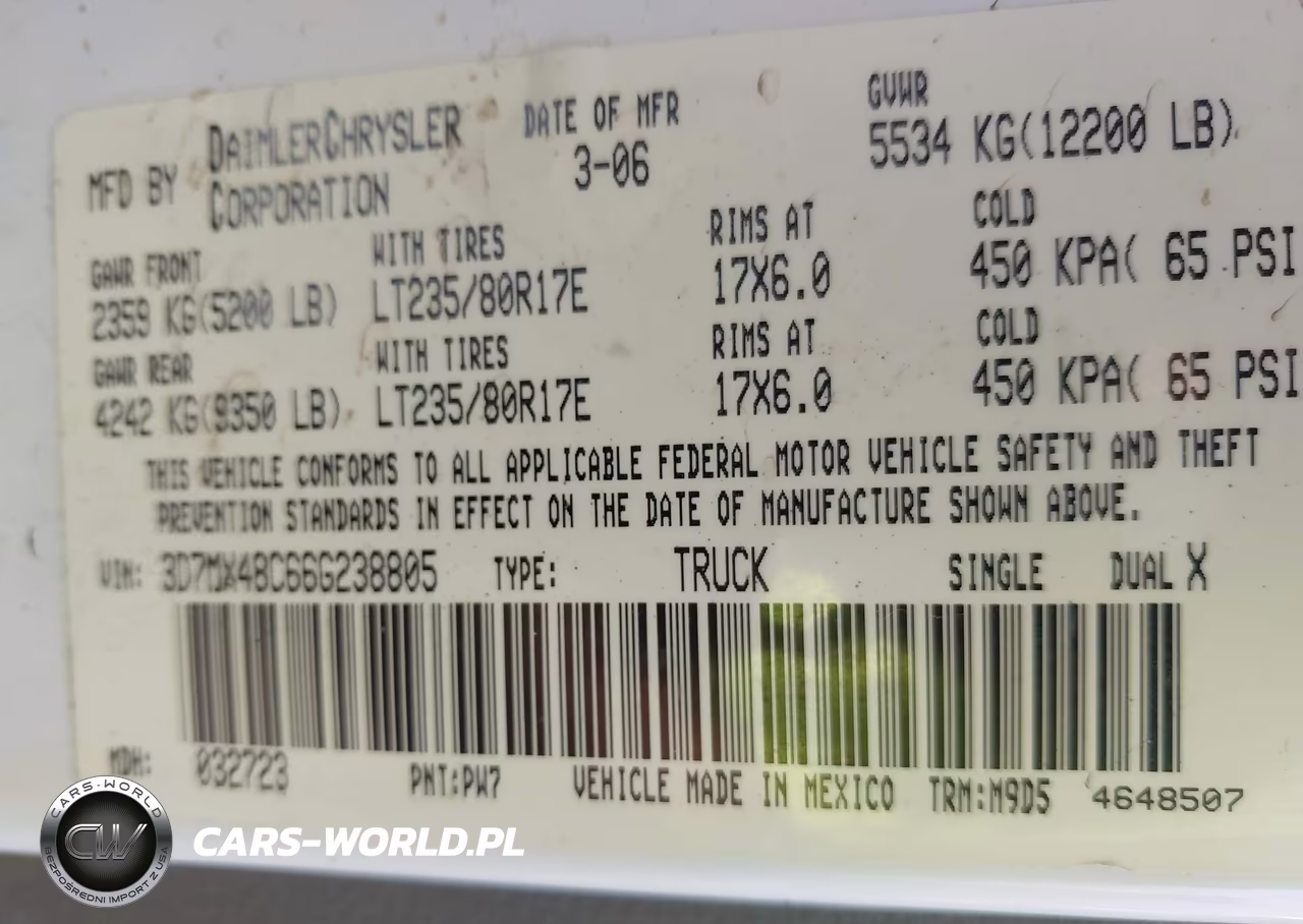 2006 Dodge Ram 3500 St-Slt VIN:3D7MX48C66G238805 - 8