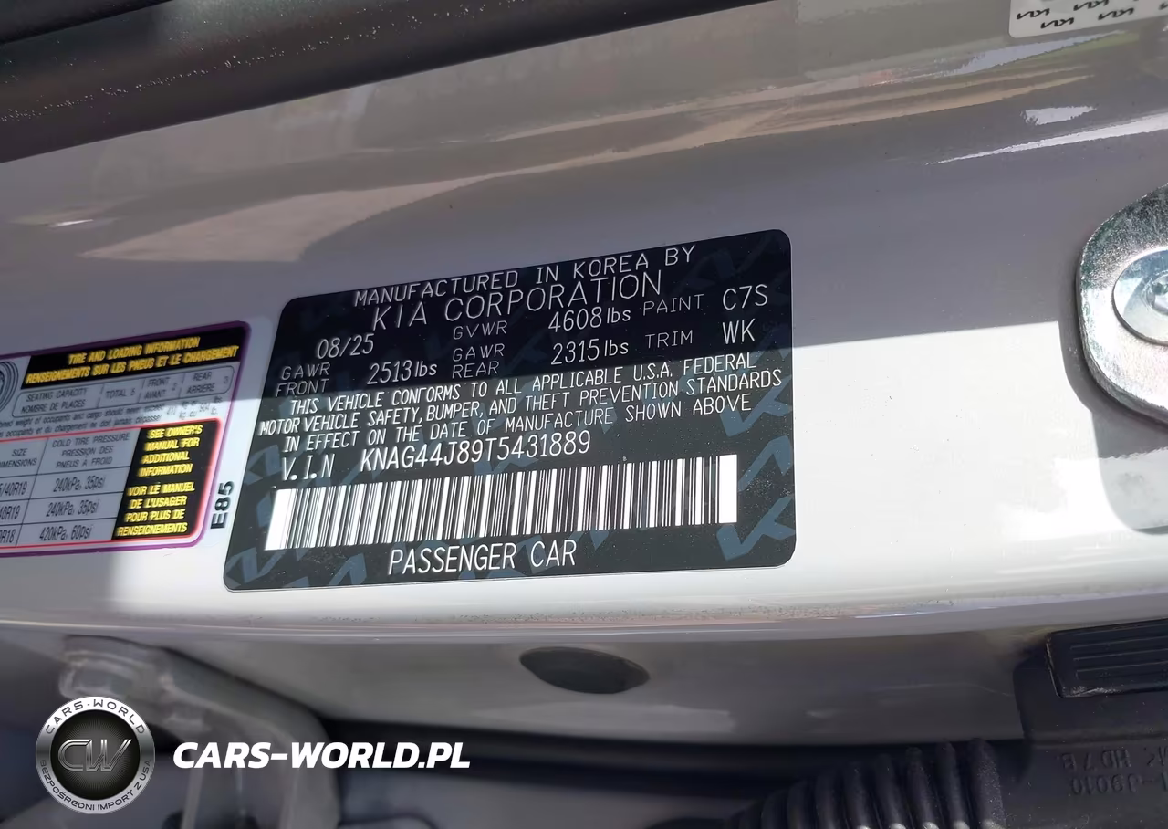 2026 Kia K5 Gt VIN:KNAG44J89T5431889 - 9