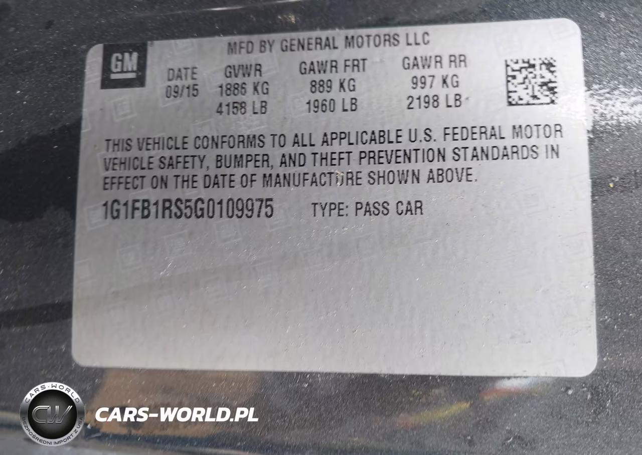 2016 Chevrolet Camaro 1Lt VIN:1G1FB1RS5G0109975 - 9
