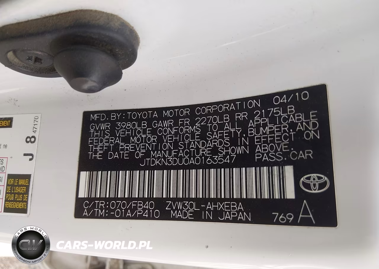 2010 Toyota Prius Iii VIN:JTDKN3DU0A0163547 - 9