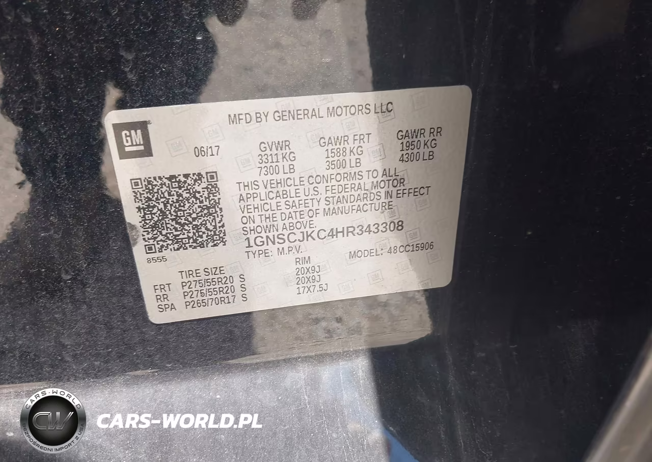 2017 Chevrolet Suburban Premier VIN:1GNSCJKC4HR343308 - 9