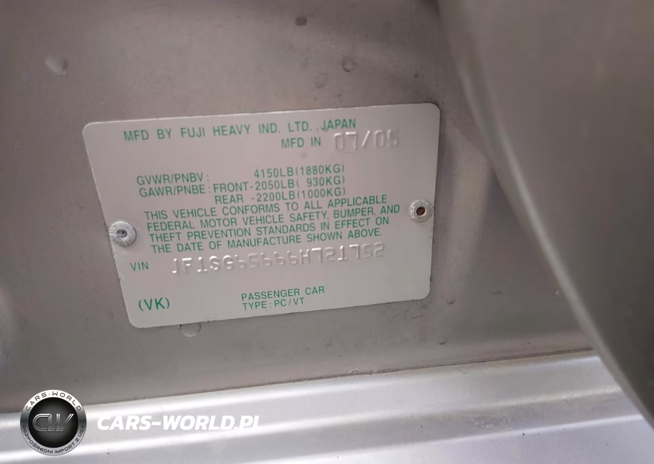 2006 Subaru Forester 2.5X VIN:JF1SG65666H721752 - 9