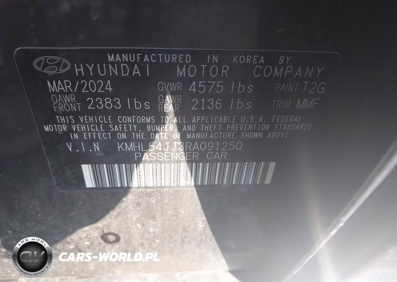 2024 Hyundai Sonata Hybrid Limited VIN:KMHL54JJ3RA091250 - 9