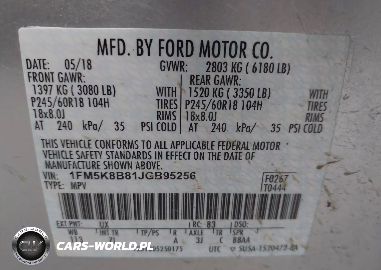 2018 Ford Explorer VIN:1FM5K8B81JGB95256 - 9