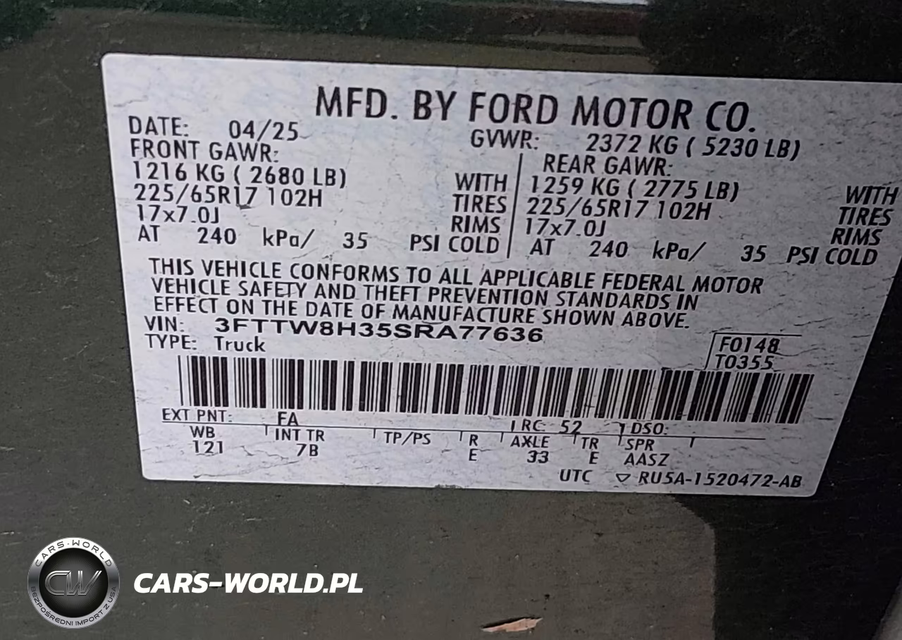 2025 Ford Maverick Xlt VIN:3FTTW8H35SRA77636 - 9