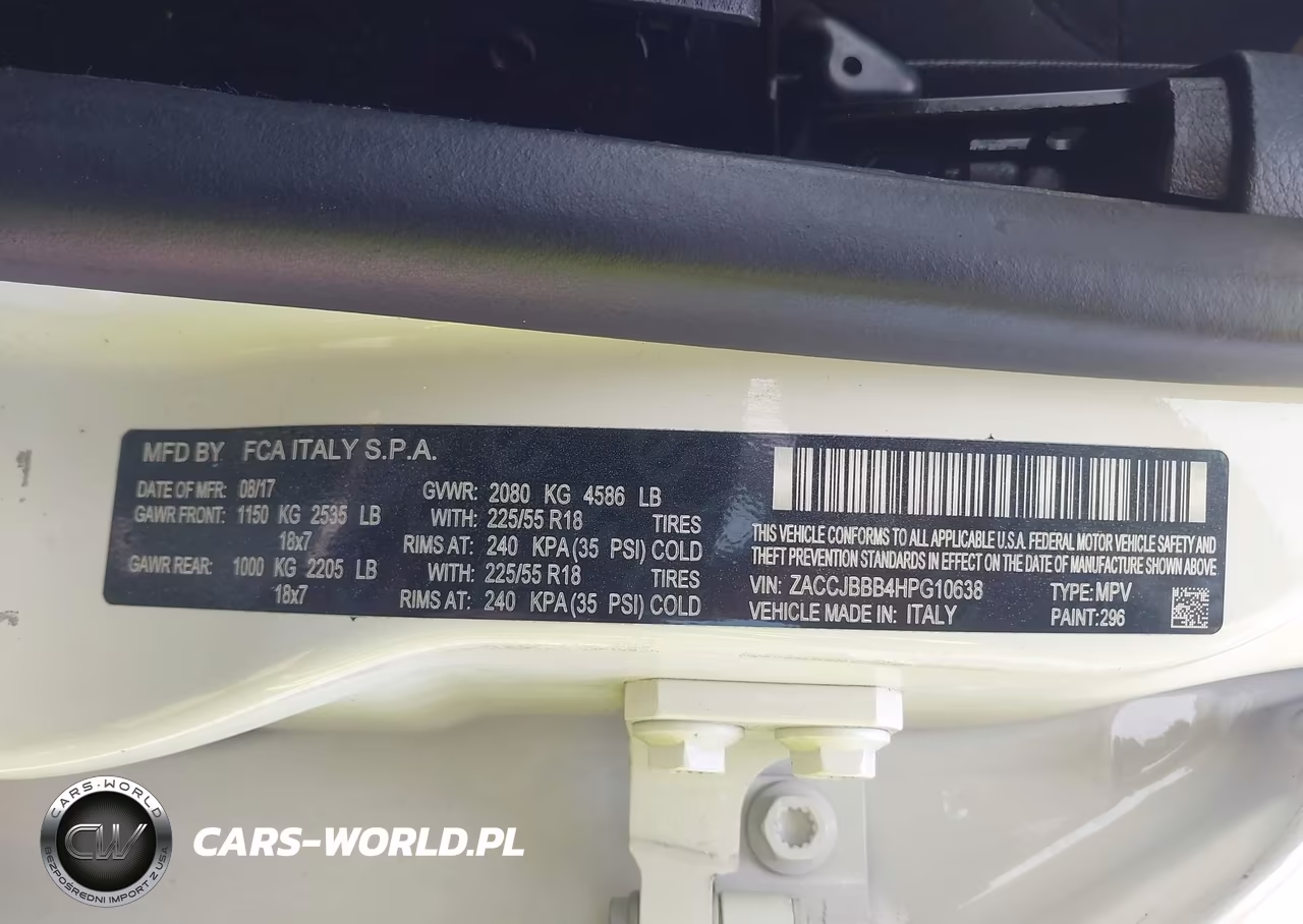 2017 Jeep Renegade Latitude VIN:ZACCJBBB4HPG10638 - 9