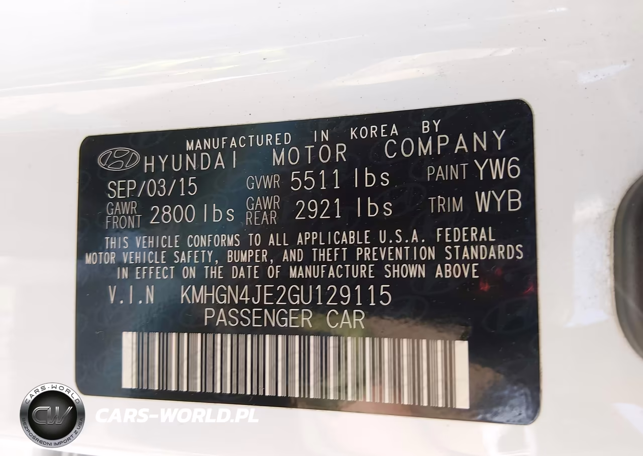 2016 Hyundai Genesis 3.8 VIN:KMHGN4JE2GU129115 - 9