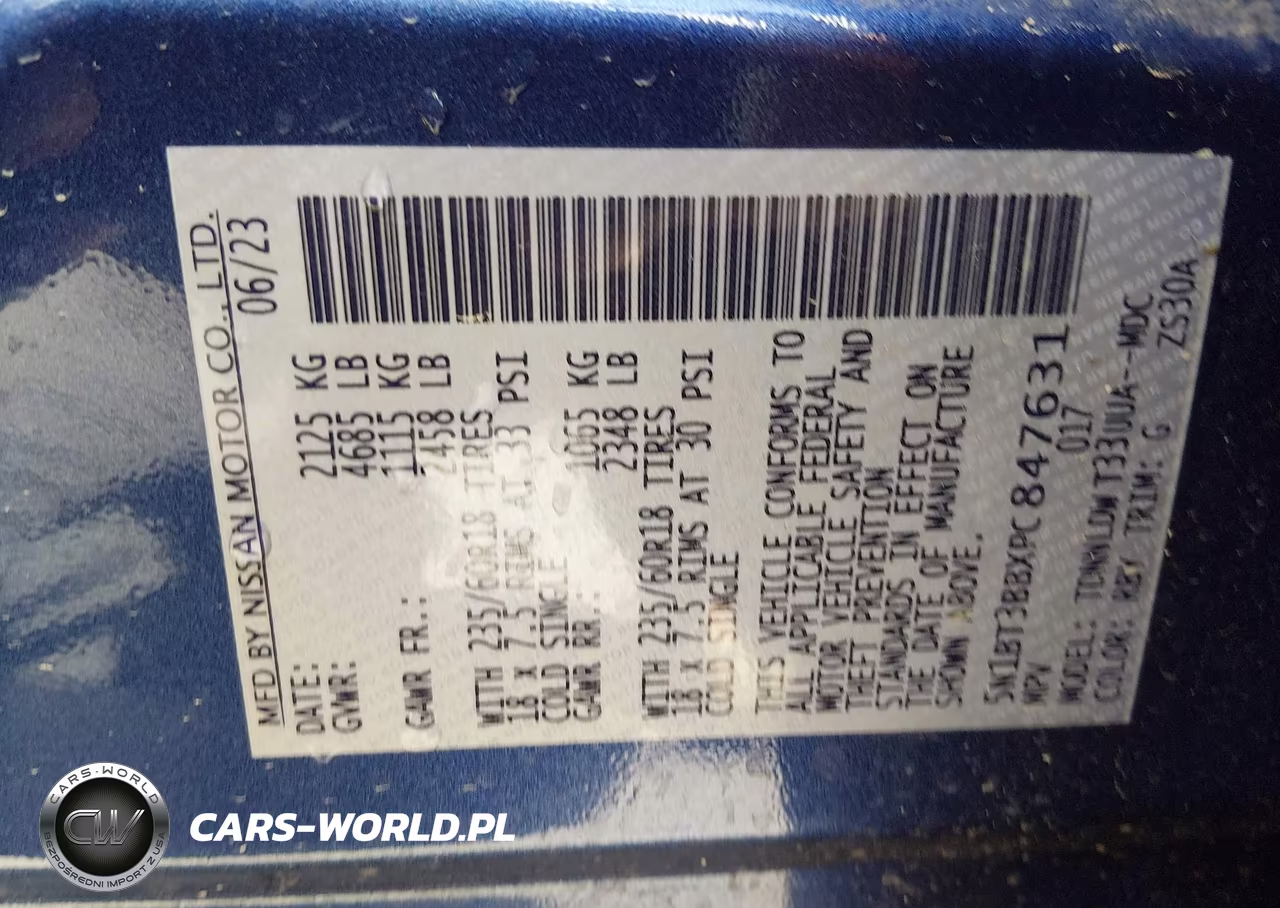 2023 Nissan Rogue Sv Intelligent Awd VIN:5N1BT3BBXPC847631 - 9
