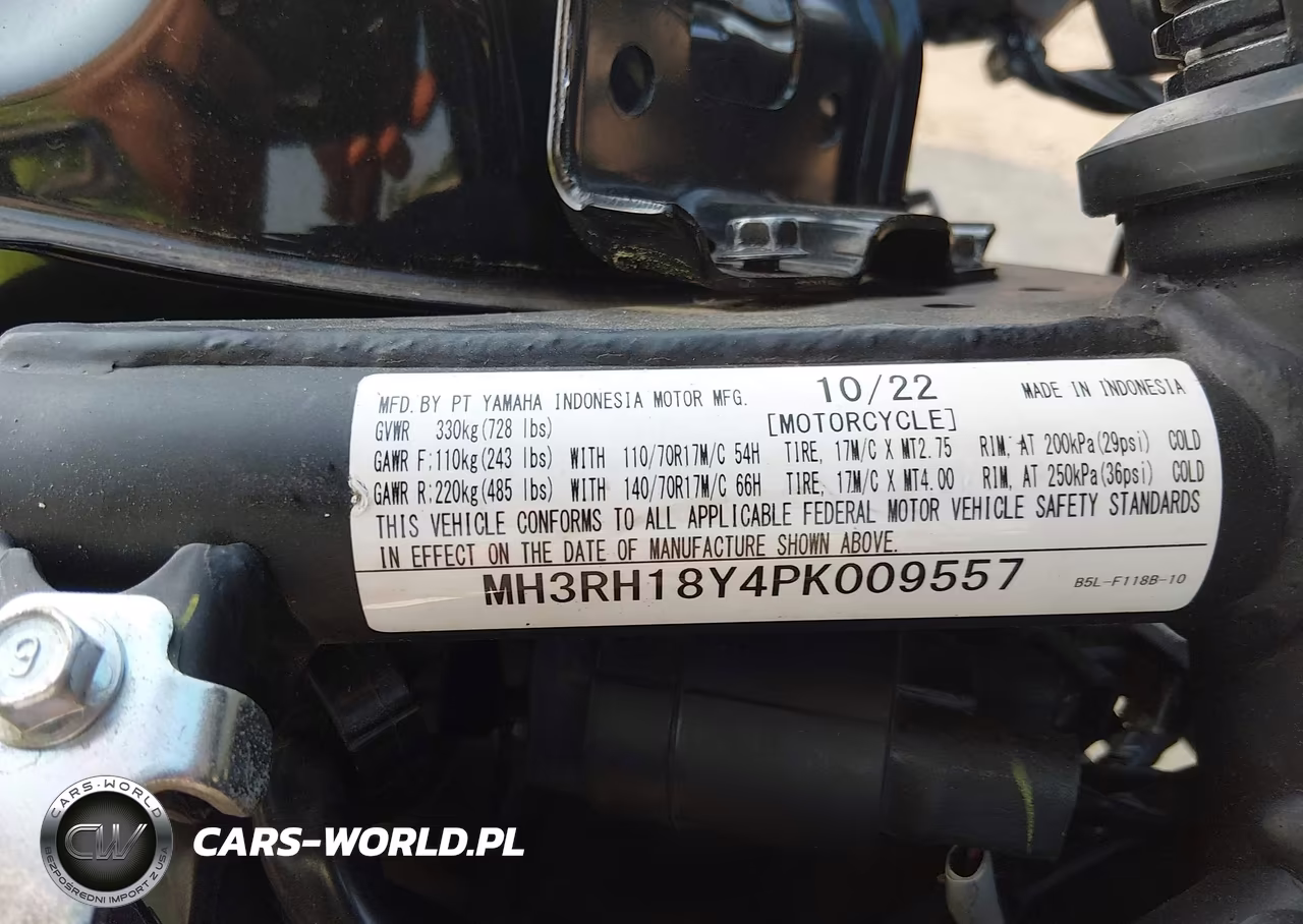 2023 Yamaha Yzfr3 A VIN:MH3RH18Y4PK009557 - 10