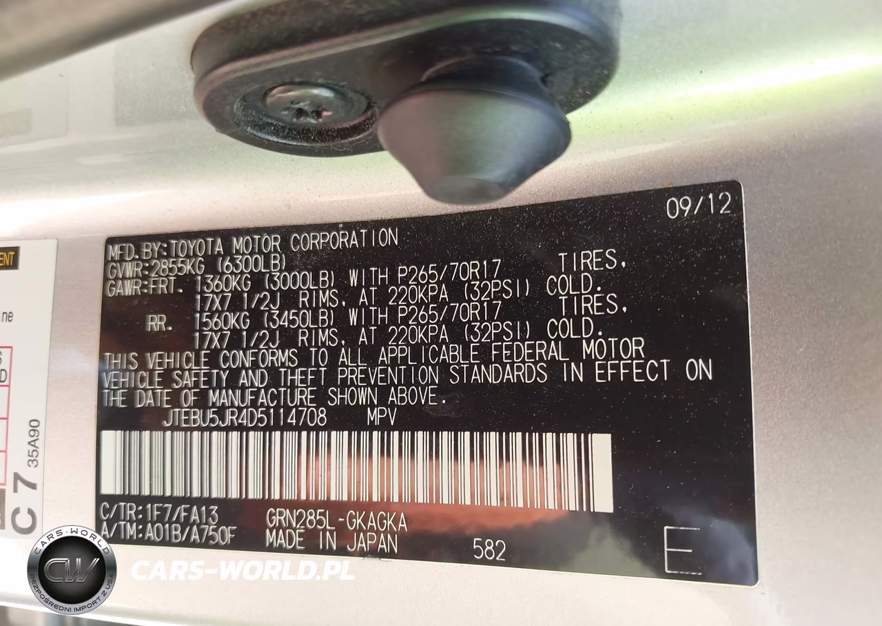 2013 Toyota 4Runner Trail VIN:JTEBU5JR4D5114708 - 9