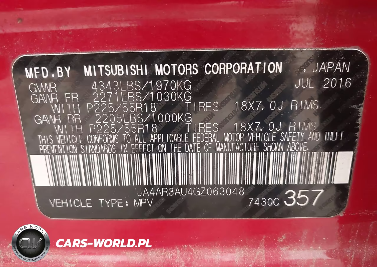 2016 Mitsubishi Outlander Sport 2.0 Es VIN:JA4AR3AU4GZ063048 - 9