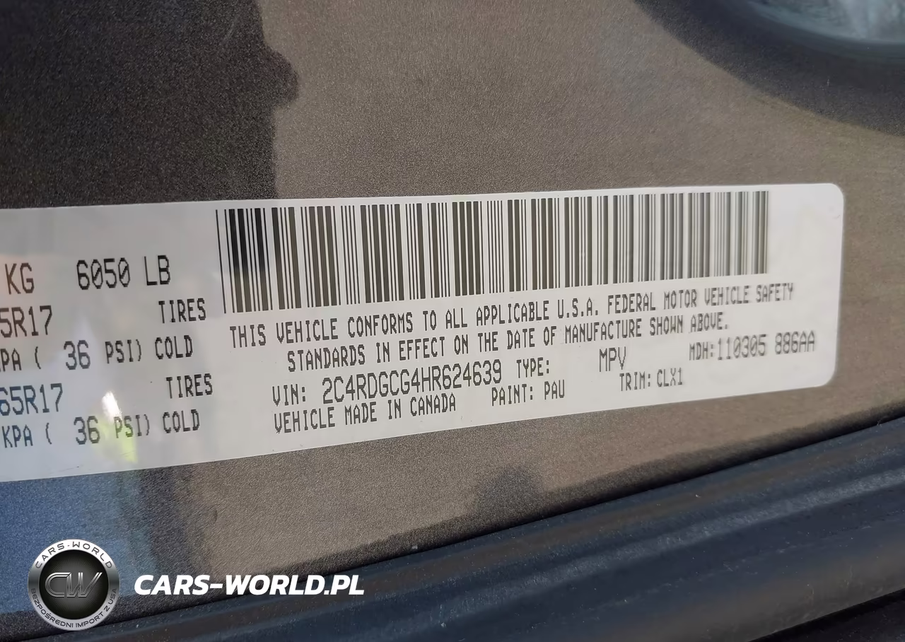 2017 Dodge Grand Caravan Sxt VIN:2C4RDGCG4HR624639 - 9