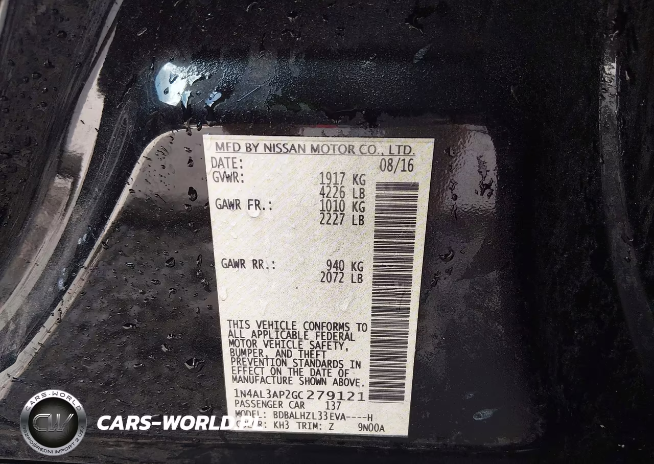 2016 Nissan Altima 2.5 Sr VIN:1N4AL3AP2GC279121 - 9