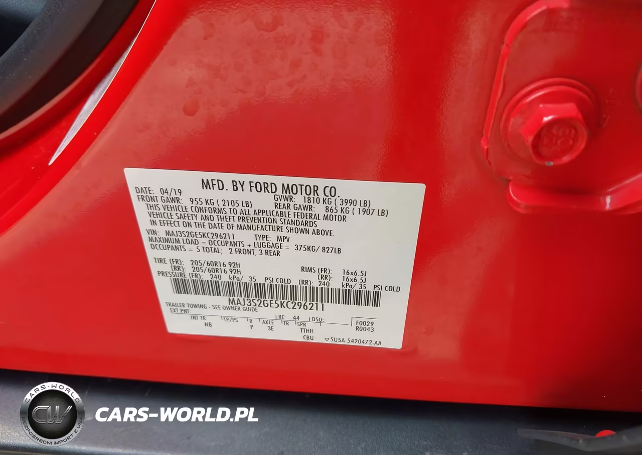 2019 Ford Ecosport Se VIN:MAJ3S2GE5KC296211 - 9