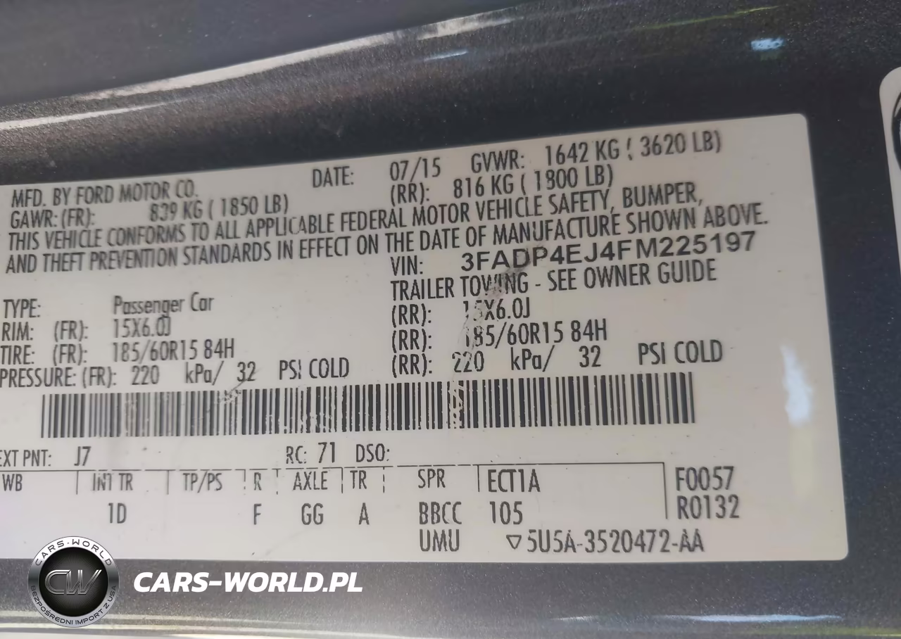 2015 Ford Fiesta Se VIN:3FADP4EJ4FM225197 - 9
