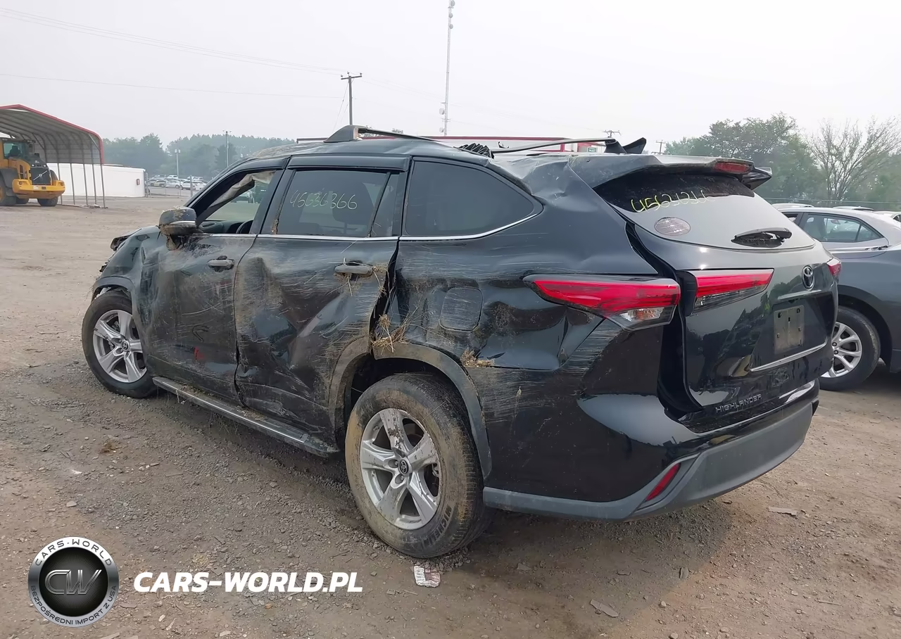 2022 Toyota Highlander Le VIN:5TDZZRAH6NS105345 - 3