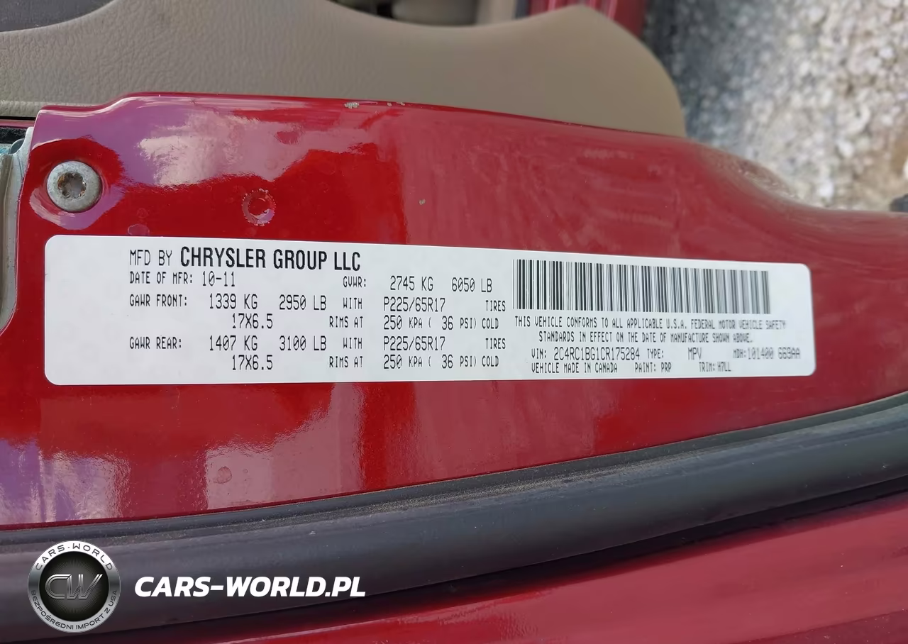 2012 Chrysler Town & Country Touring VIN:2C4RC1BG1CR175284 - 9