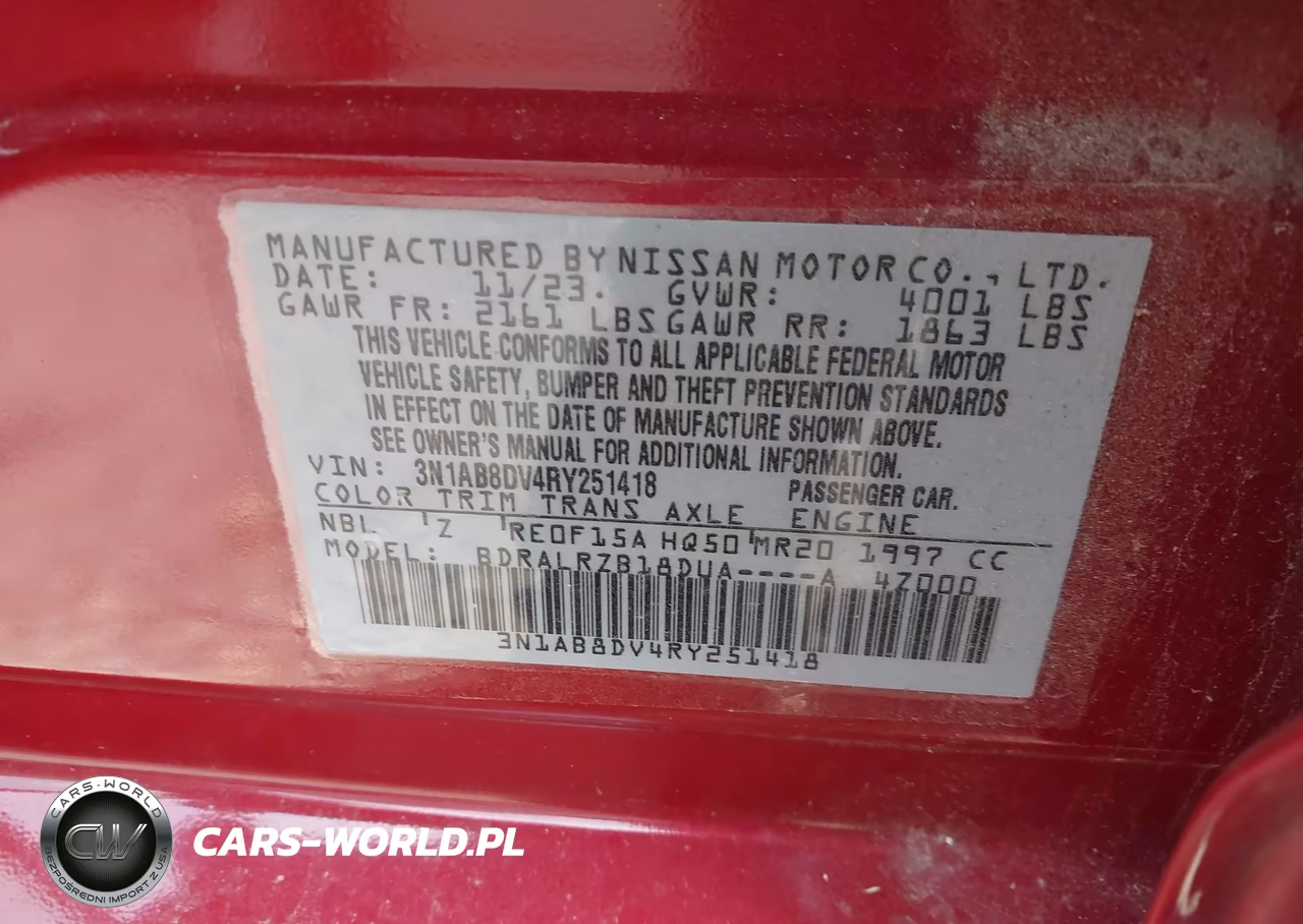 2024 Nissan Sentra Sr Xtronic Cvt VIN:3N1AB8DV4RY251418 - 9