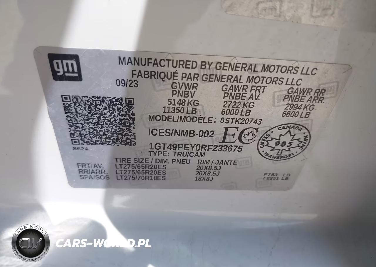 2024 GMC Sierra 2500Hd At4 VIN:1GT49PEY0RF233675 - 8
