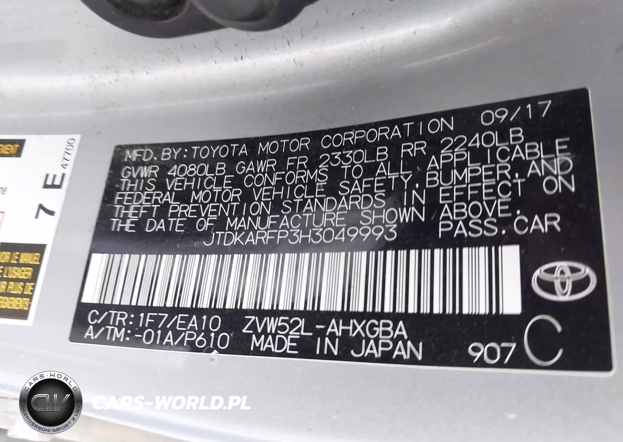 2017 Toyota Prius Prime Premium VIN:JTDKARFP3H3049993 - 9
