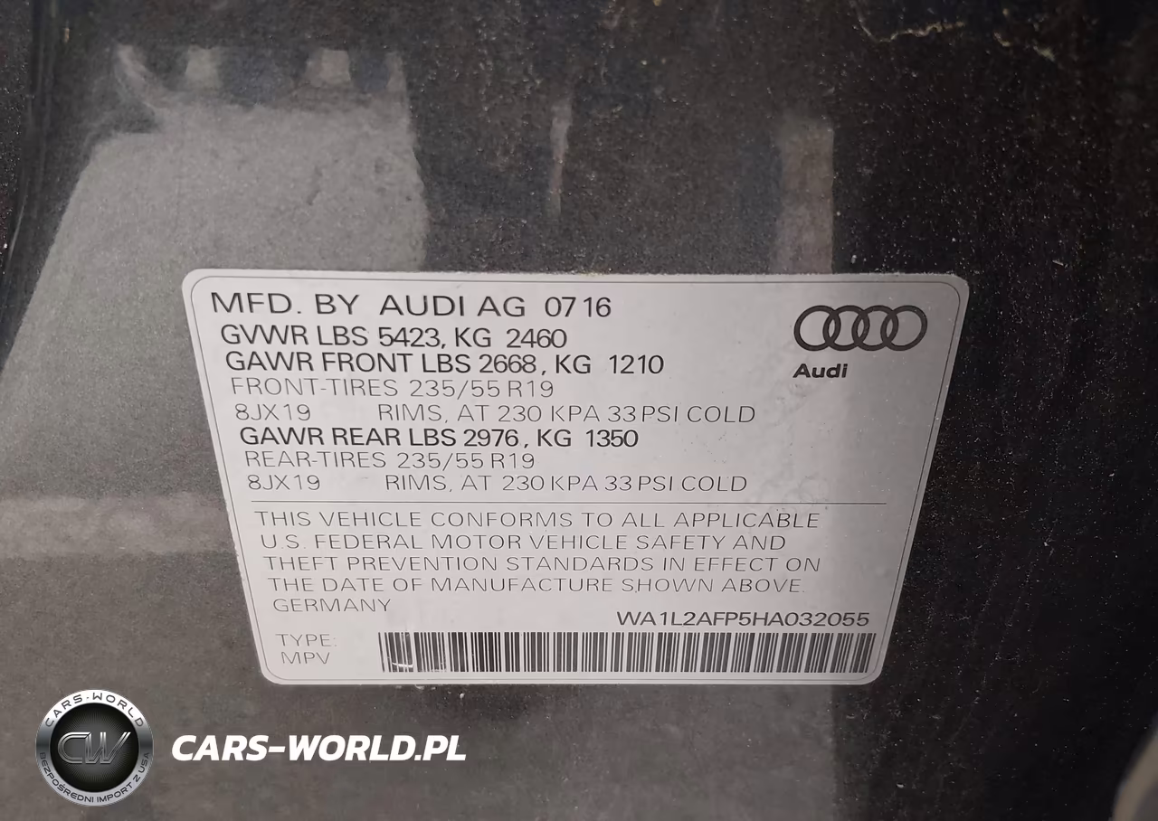 2017 Audi Q5 2.0T Premium VIN:WA1L2AFP5HA032055 - 9