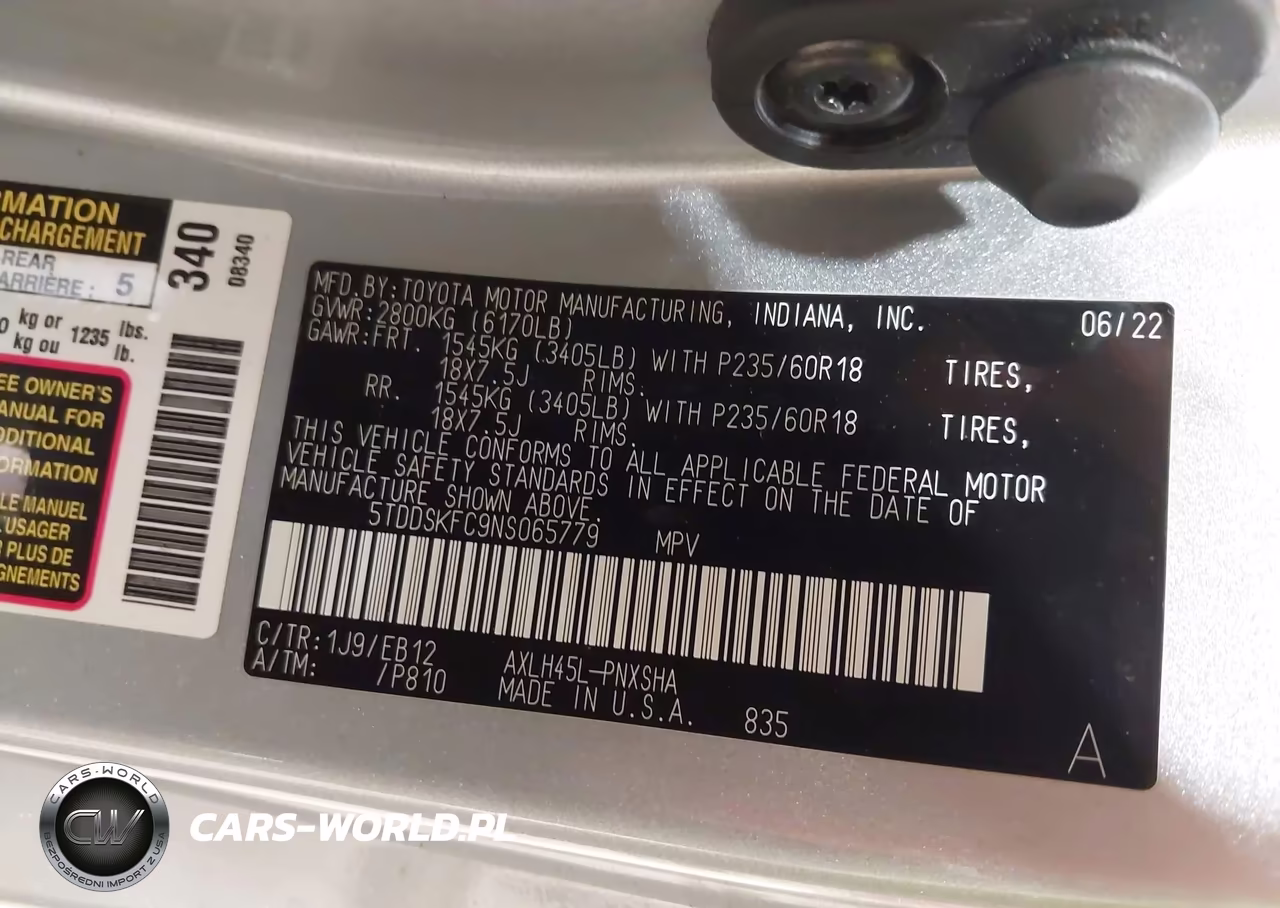 2022 Toyota Sienna Xse VIN:5TDDSKFC9NS065779 - 9