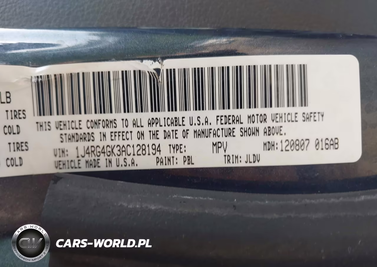 2010 Jeep Commander Sport VIN:1J4RG4GK3AC128194 - 9