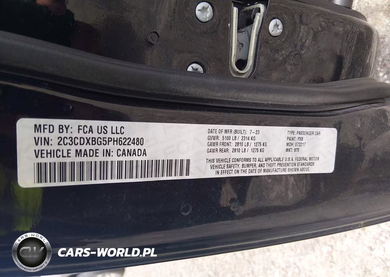 2023 Dodge Charger Sxt VIN:2C3CDXBG5PH622480 - 9