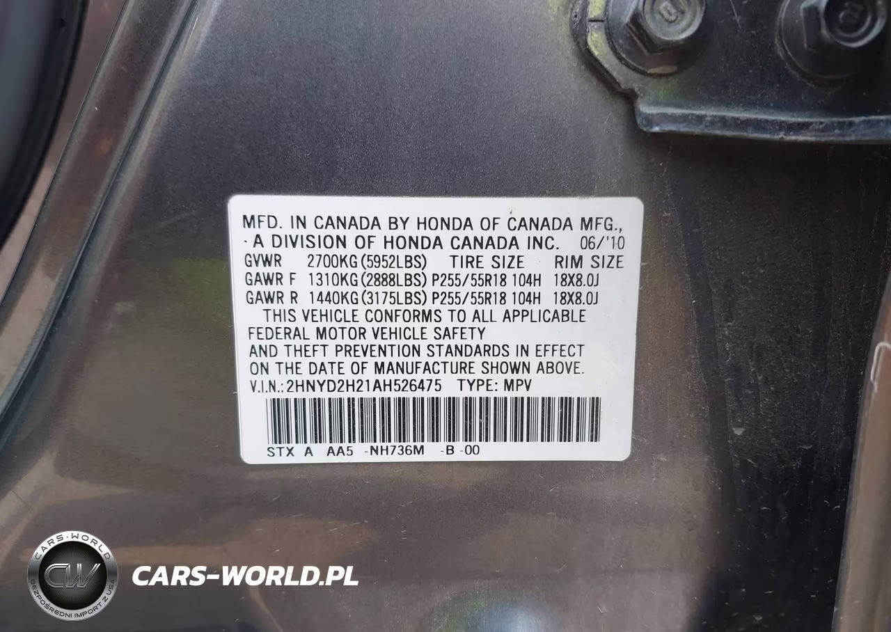 2010 Acura Mdx VIN:2HNYD2H21AH526475 - 9