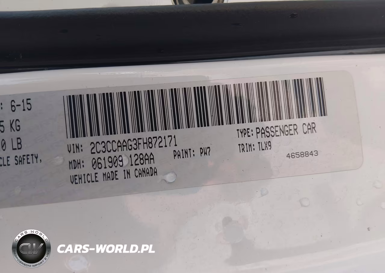 2015 Chrysler 300 Limited VIN:2C3CCAAG3FH872171 - 9