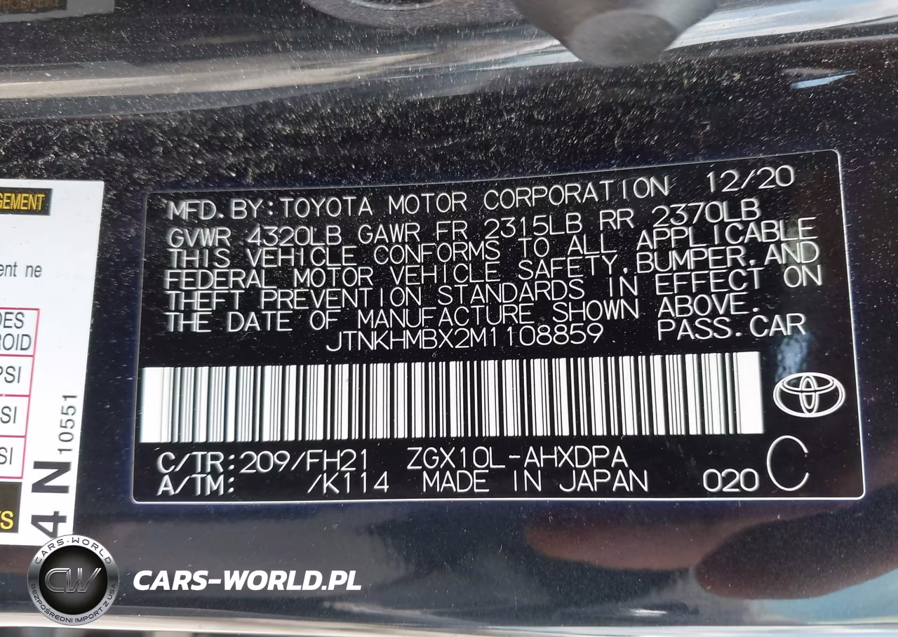2021 Toyota C-Hr Le VIN:JTNKHMBX2M1108859 - 9