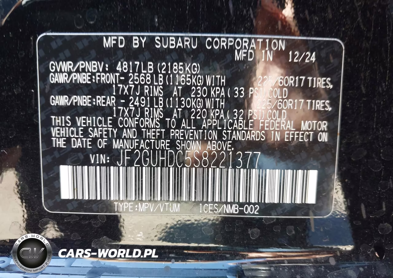 2025 Subaru Crosstrek Premium VIN:JF2GUHDC5S8221377 - 9