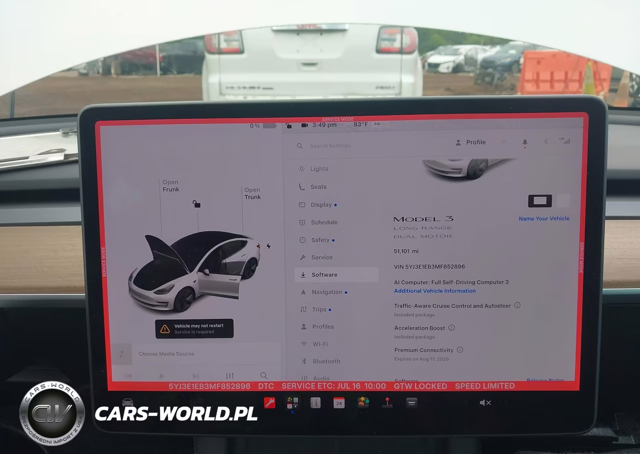 2021 Tesla Model 3 Long Range Dual Motor All-Wheel Drive VIN:5YJ3E1EB3MF852896 - 17